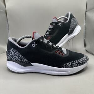 Jordan Run Zoom Tenacity 88 Mens US 10.5 Black Red Cement Running AV5878 002